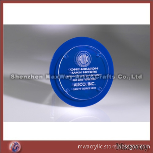 Clear Small Round Sports Acrylic Award